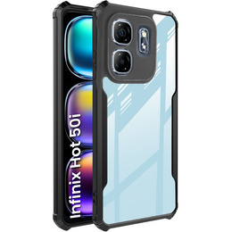 Etui do Infinix Hot 50i 4G, AntiDrop Hybrid, czarne