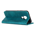 Etui do Xiaomi Redmi Note 9, Wallet Litchi Leather, zielone