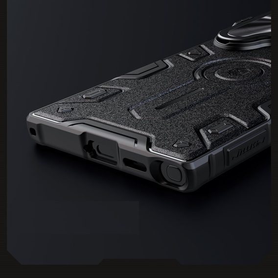 Etui do Samsung Galaxy S24 Ultra, pancerne Nillkin, CamShield Armor Prop, Czarne