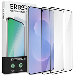 2x Szkło Hartowane ERBORD 3D do Samsung Galaxy S24 FE – zakrzywiona ochrona całego ekranu