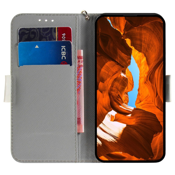 Etui z klapką do Xiaomi Redmi Note 13 Pro 5G, Wallet, Flowers zielone