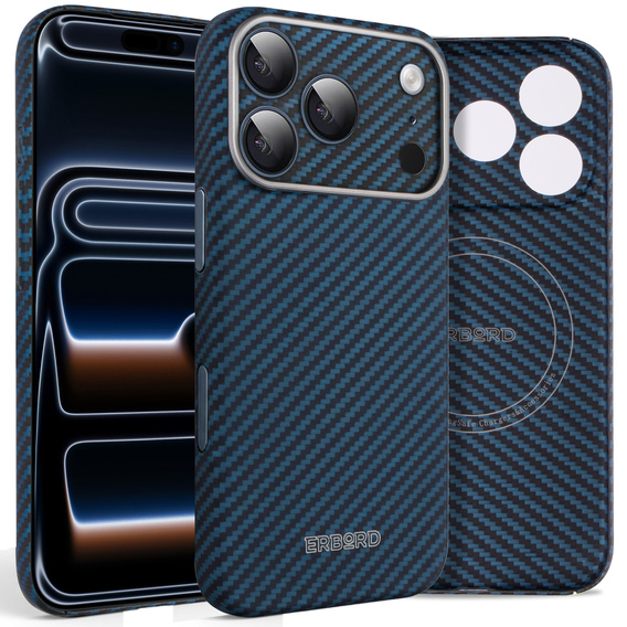 Etui ERBORD Full Kevlar do MagSafe do iPhone 17 Pro