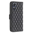 Etui z klapką do Oppo A17, Wallet, BINFEN COLOR, czarne
