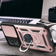 Etui pancerne do Oppo A78 5G, CamShield Slide, różowe rose gold