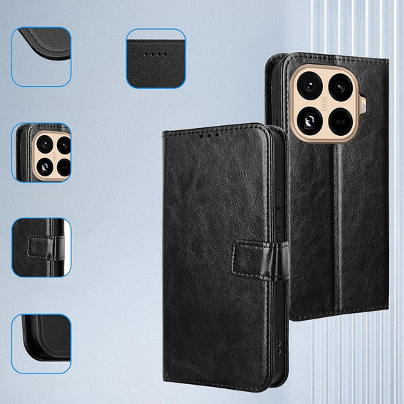 Etui z klapką Crazy Horse Wallet do Xiaomi 15T Pro