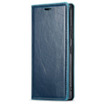 Etui z klapką do Samsung Galaxy S23, ERBORD Waxy Wallet, niebieskie