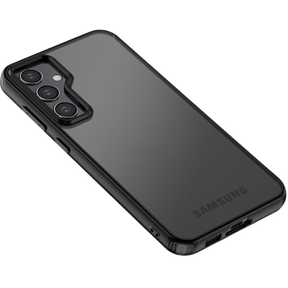 Etui ERBORD do Samsung Galaxy S23 FE, Fusion Hybrid, przezroczyste / czarne