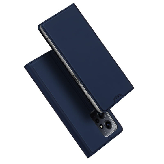 Etui Dux Ducis do iPhone 17 Air, Skin Pro, z klapką, z miejscem na kartę, granatowe
