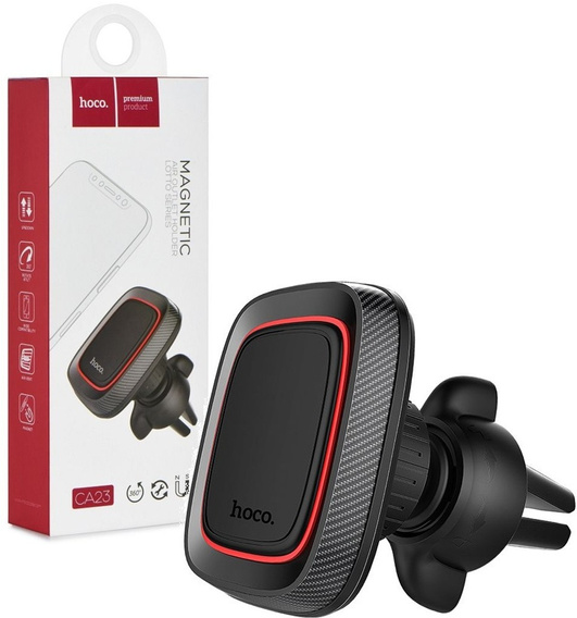 Uchwyt samochodowy HOCO CA23 magnetyczny do kratki – czarny