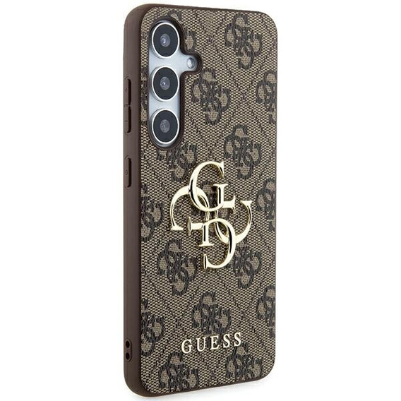 Etui GUESS do Samsung Galaxy A55, 4G Big Metal Logo, brązowe