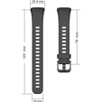Pasek Silikonowy do Huawei Band 6 / Honor Band 6, Black