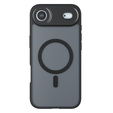 Etui matowe do iPhone 17 Air, do MagSafe, z ochroną aparatów, czarne