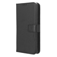 Etui z klapką do Nokia C12 4G, Wallet Smart Magnet, czarne