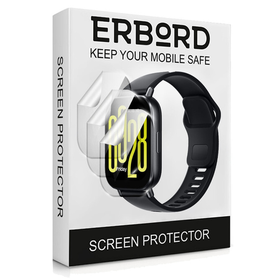 3x Folia Hydrożelowa ERBORD do Xiaomi Redmi Watch 5 Active