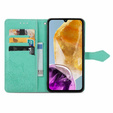 Etui z klapką do Samsung Galaxy M15 5G, Mandala, zielone