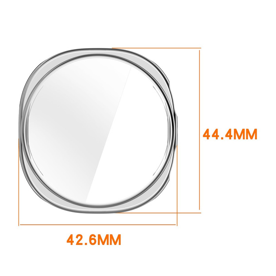 2w1 Etui z Osłoną na Ekran do Samsung Galaxy Watch 8 40mm, Czarne