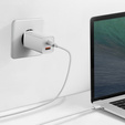 Ładowarka sieciowa Baseus GaN2 Lite 65 W USB-C + USB-A, biała (EU)