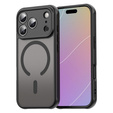 Etui matowe do iPhone 17 Pro, do MagSafe, z ochroną aparatów, czarne