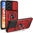 Etui pancerne do Xiaomi Redmi 12, CamShield Slide, czerwone