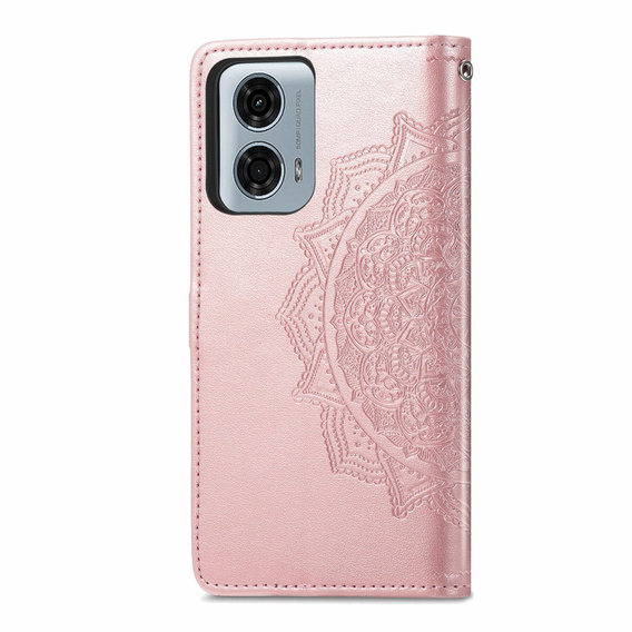 Etui z klapką do Motorola Moto G24 / G24 Power / G04, Mandala, różowe