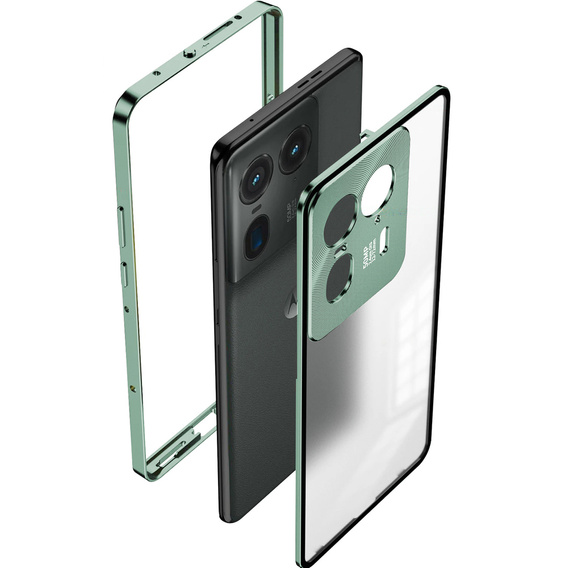 Etui do Motorola Edge 50 Ultra, Frame Case, zielone