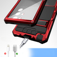 Etui pancerne do Samsung Galaxy S25 Ultra, R-JUST, czerwone