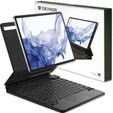 Etui z klawiaturą do Samsung Galaxy Tab S10+/S9 FE+ Plus/S9+/ S8+/ S7+/ S7 FE, Dexnor Magnetic Keyboard Touchpad, czarne