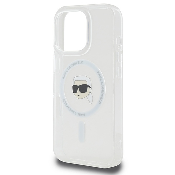 Etui Karl Lagerfeld IML Metal Karl Head MagSafe do iPhone 16 Pro Max