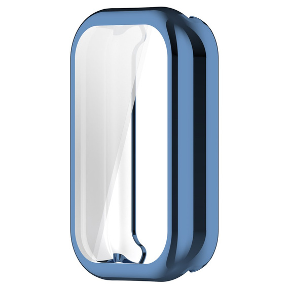 2w1 Etui z Osłoną do Xiaomi Redmi Smart Band 2 / Xiaomi Smart Mi Band 8 Active, Niebieskie
