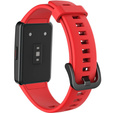 Pasek Silikonowy do Huawei Band 6 / Honor Band 6, Red