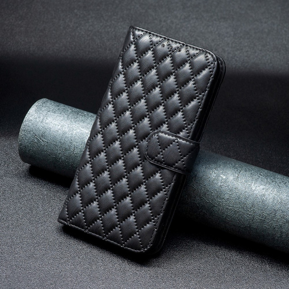 Etui z klapką do Samsung Galaxy A56 5G, Wallet, BINFEN COLOR, czarne