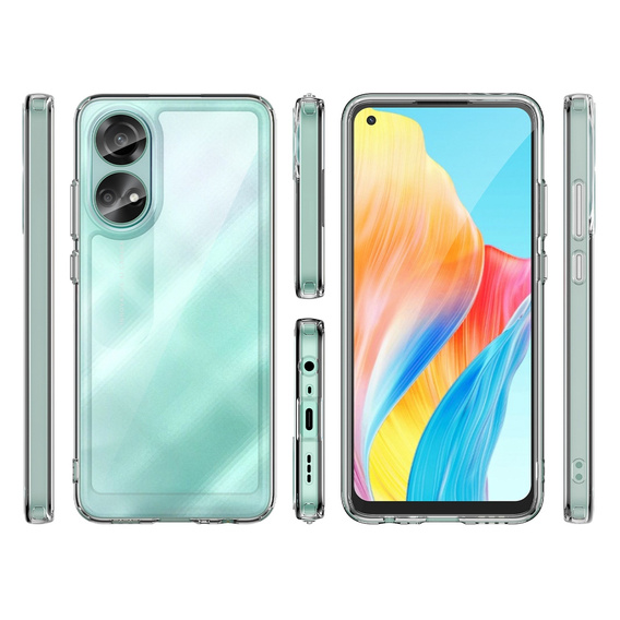 Etui do Oppo A58 4G, Fusion Hybrid, przezroczyste
