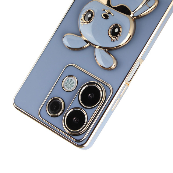 Etui do Xiaomi Redmi Note 13 Pro 5G, Rabbit, niebieskie + Szkło Hartowane 9H