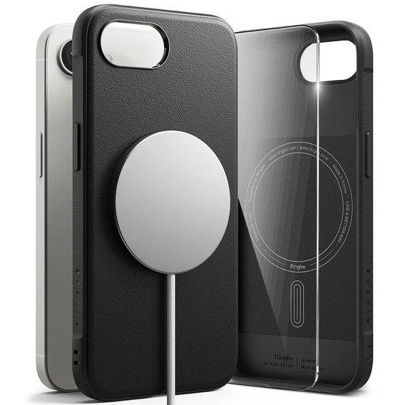 Etui Ringke do iPhone 16E, Onyx MagSafe, czarne