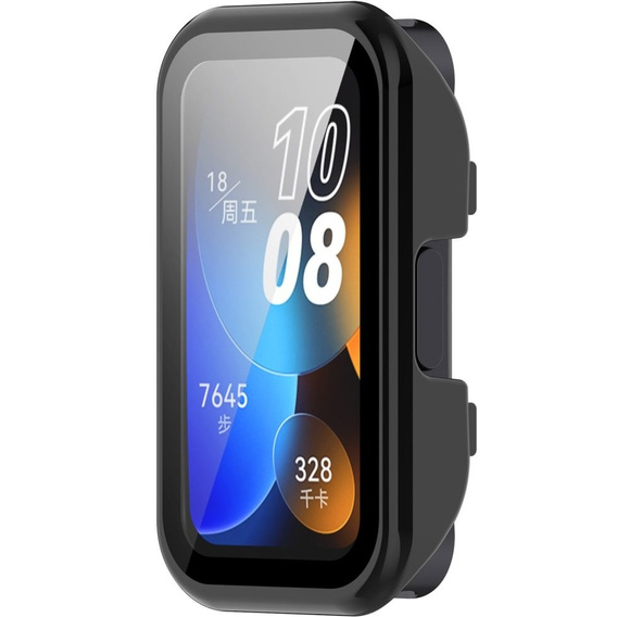 2w1 Etui + Szkło Hartowane do Huawei Band 8 / Huawei Band 9 / Huawei Band 10, Czarne