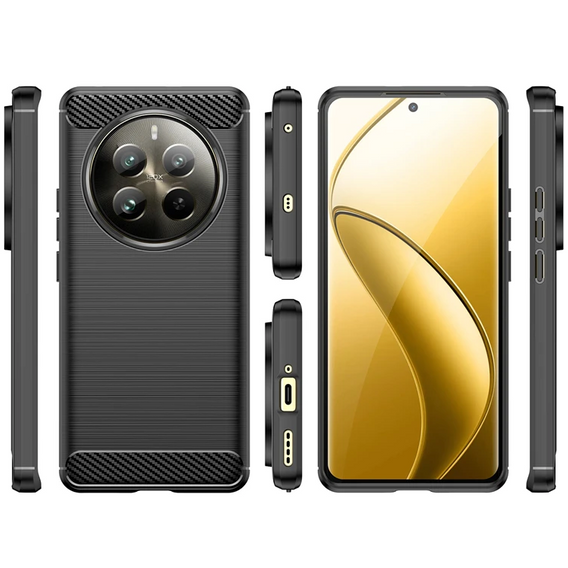 Etui do Realme 12 Pro 5G / 12 Pro+ 5G, Carbon, czarne