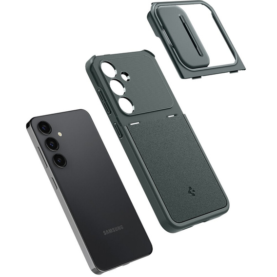 Etui Spigen do Samsung Galaxy S24, Optik Armor, Zielone