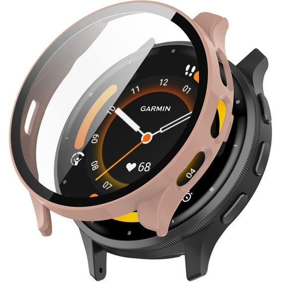 2w1 Etui + Szkło Hartowane do Garmin Venu 3, Różowe