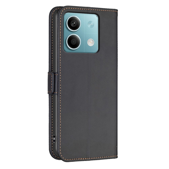 Etui z klapką do Xiaomi Redmi Note 13 5G,BINFEN Wallet, czarne