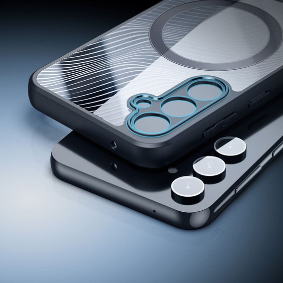 Etui DuxDucis do Samsung Galaxy S23 FE, Aimo case, do MagSafe, przezroczyste / czarne