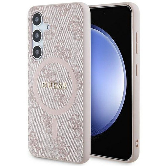 Etui Guess HC MagSafe PU 4G Ring Classic Logo do Samsung Galaxy S24
