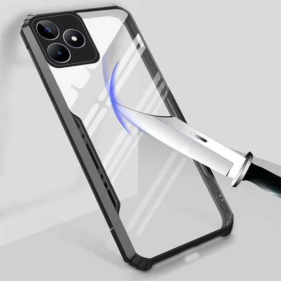 Etui do Realme Note 50, AntiDrop Hybrid, czarne