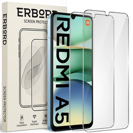 2x Szkło Hartowane ERBORD 9H Hard Glass do Xiaomi Redmi A5 – codzienna ochrona w eleganckim wydaniu