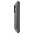 Etui Spigen do Samsung Galaxy S25, Rugged Armor MagSafe, szare + Szkło Hartowane 9H