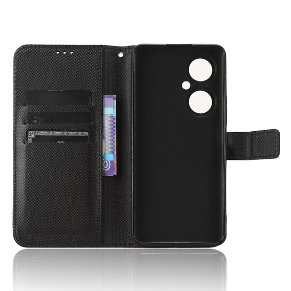 Etui z klapką do Huawei Nova 11i, Wallet Smart Magnet, czarne