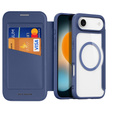 Etui Dux Ducis do iPhone 17 Air, Skin X Pro,  z klapką, do MagSafe, granatowe
