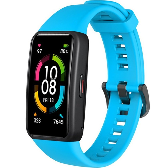 Pasek Silikonowy do Huawei Band 6 / Honor Band 6, Blue