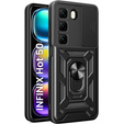 Etui pancerne do Infinix Hot 50 4G, CamShield Slide, czarne