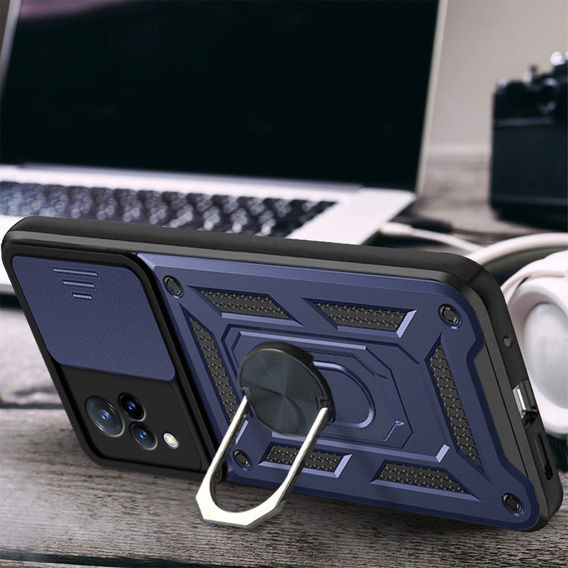 Etui pancerne do Vivo V21 5G, CamShield Slide, granatowe