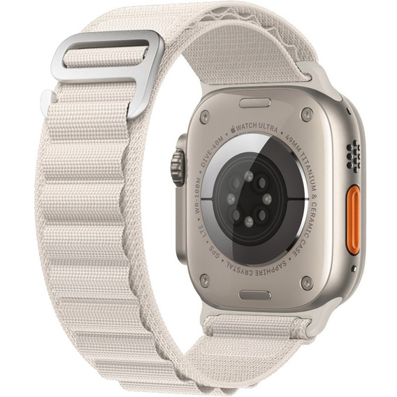 Zestaw Pasek Nylonowy + Etui 2w1 do Apple Watch 4/5/6/SE 44mm, Biały